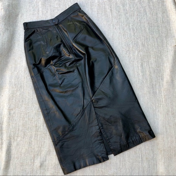 G-III Leather Fashions Dresses & Skirts - Vintage Leather Skirt